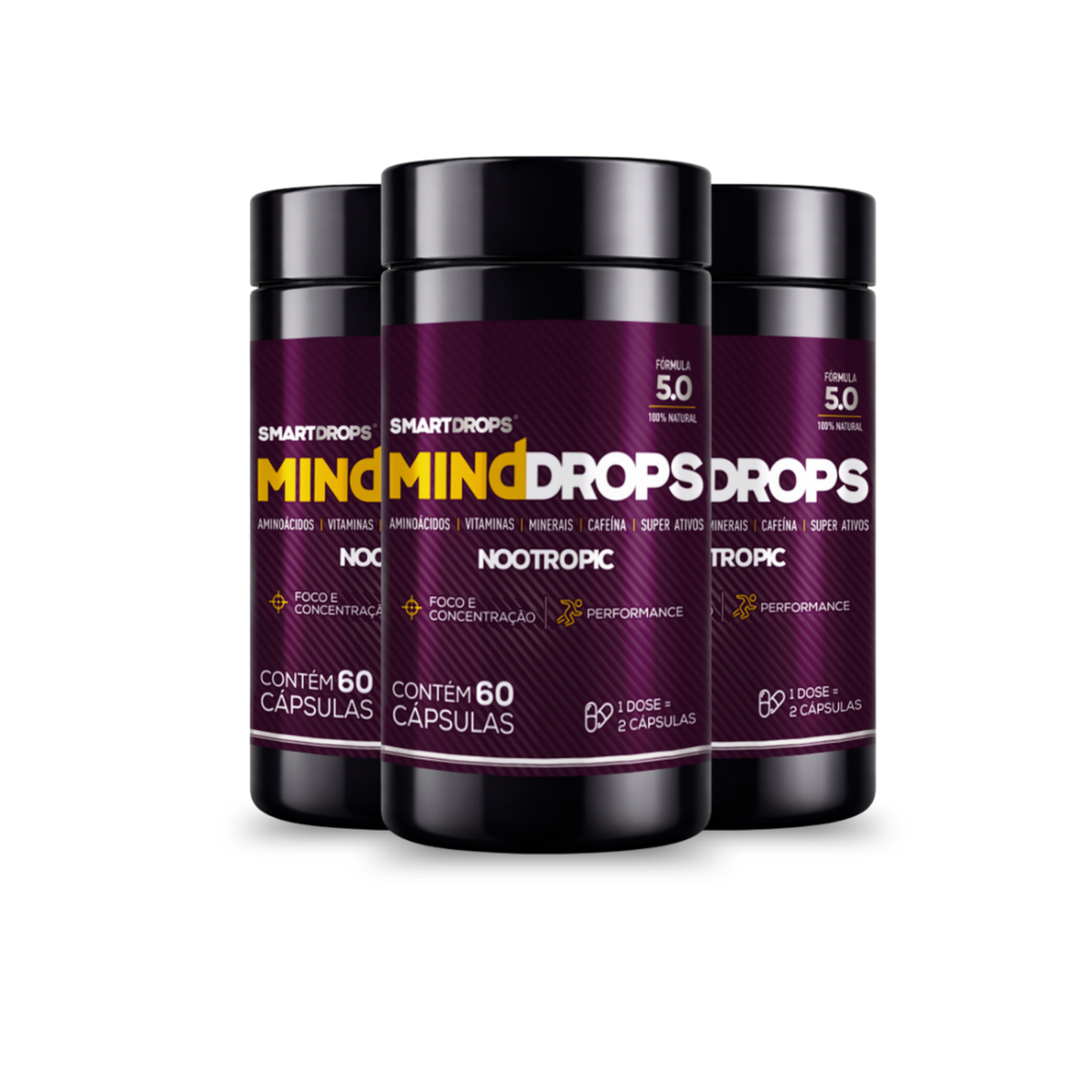 Kit 3 MindDrops | 180 Cápsulas