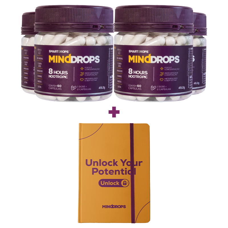 Kit 4 MindDrops | 240 Cápsulas